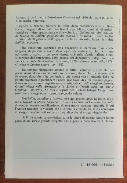 Seychelles. Paradiso e Inferno - di Antonio Erba - Todariana Editrice