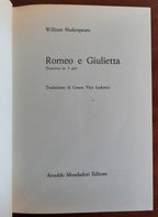 Shakespeare - Romeo e Giulietta - Amleto - Otello - Cofanetto Mondadori