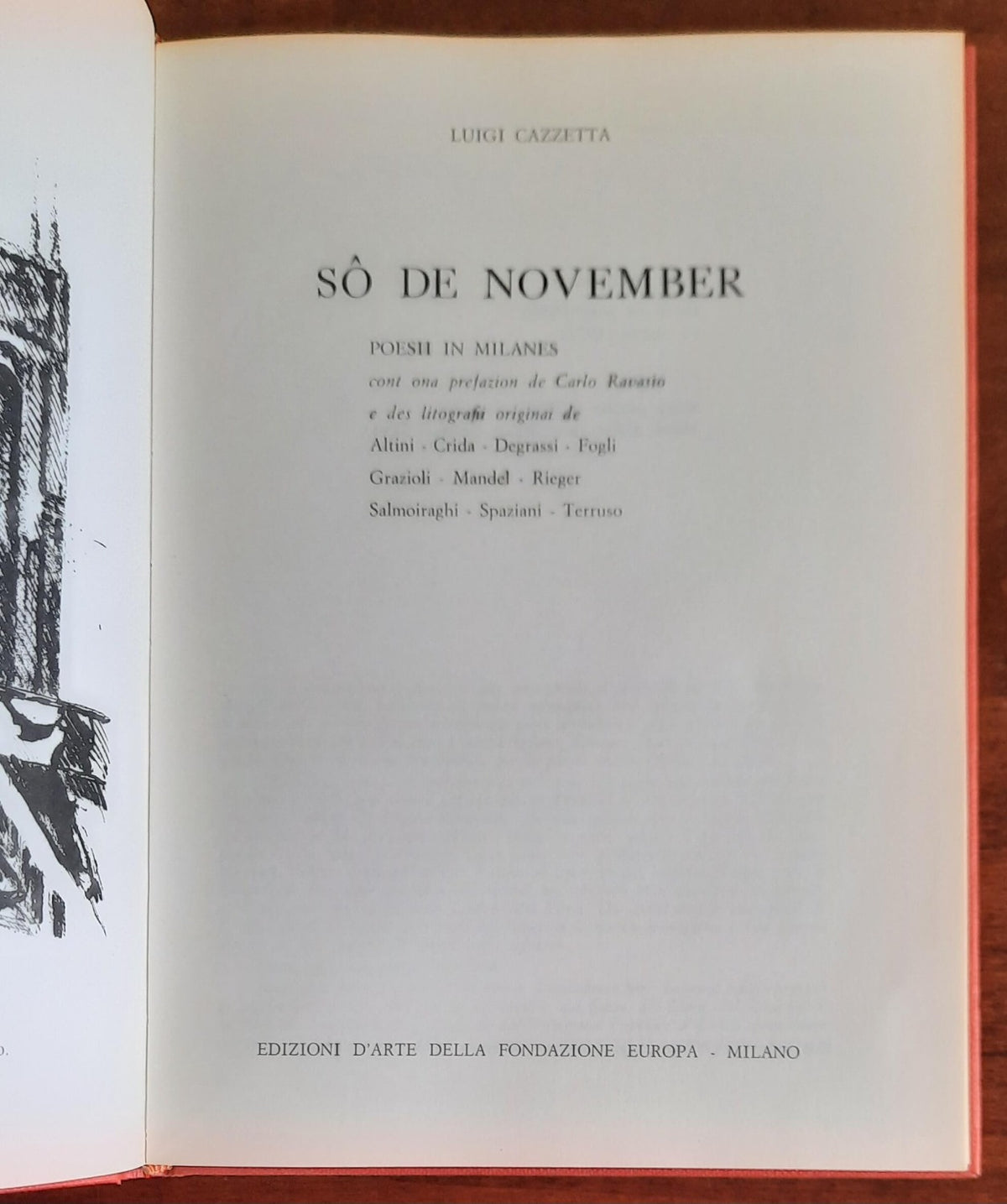 Sô de november. Poesii in milanes - di Luigi Cazzetta