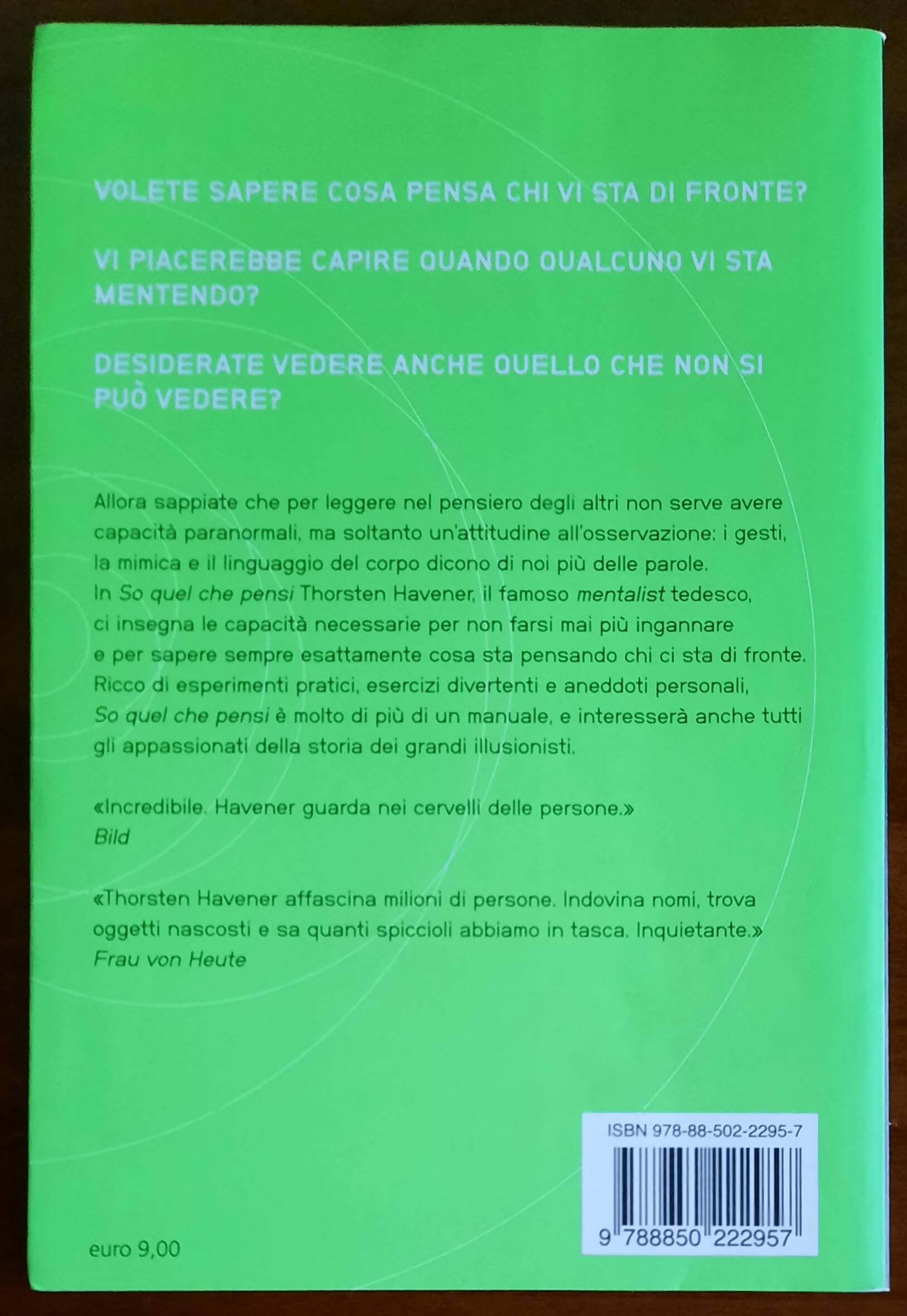 So quel che pensi. I segreti di un famoso mentalist per imparare a leggere nel pensiero