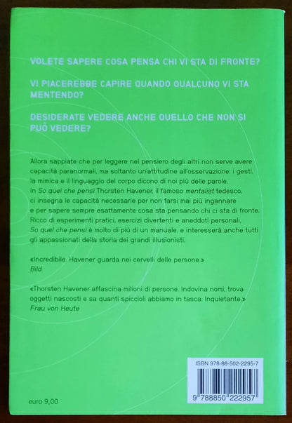 So quel che pensi. I segreti di un famoso mentalist per imparare a leggere nel pensiero