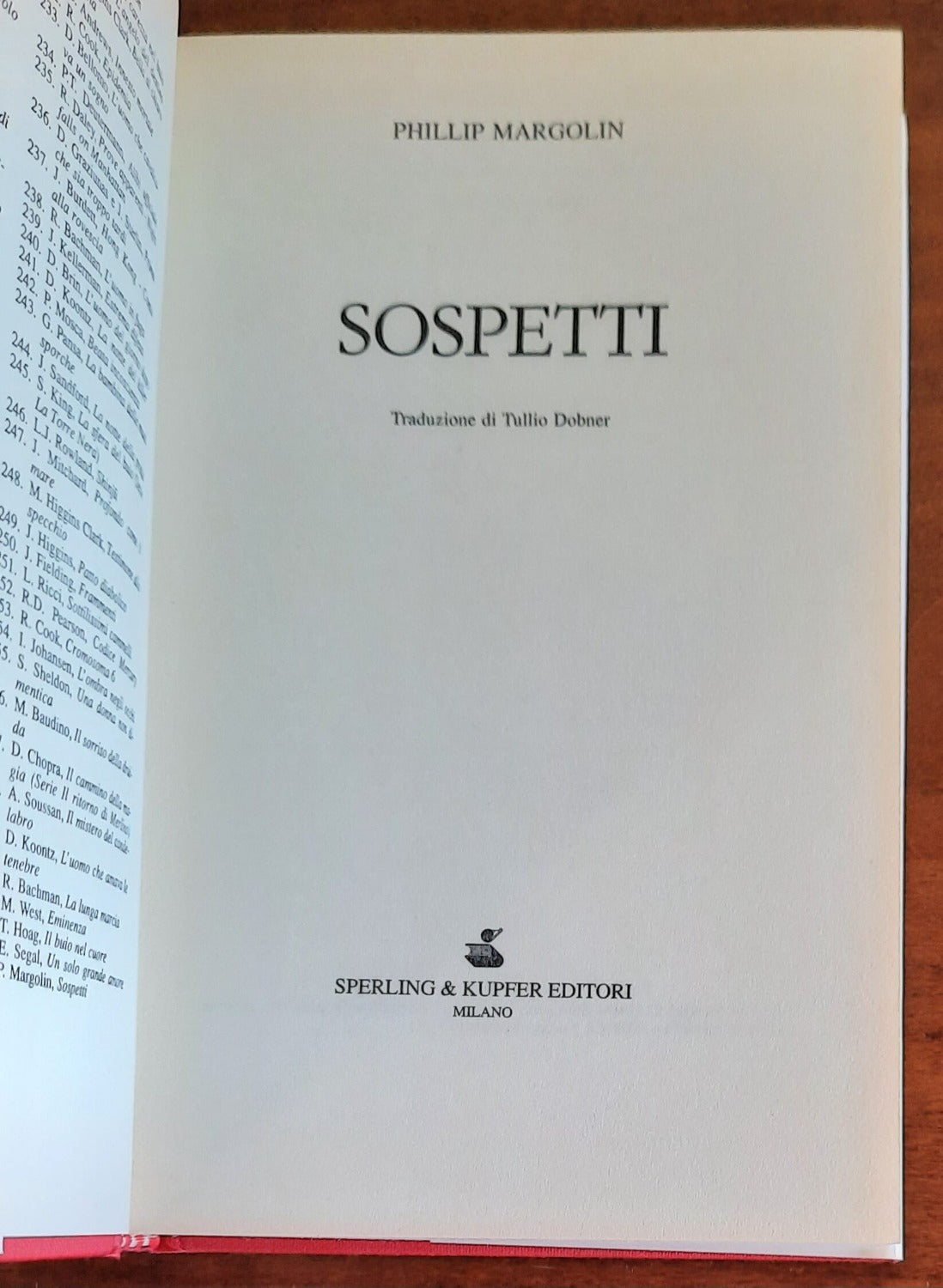 Sospetti - Sperling & Kupfer