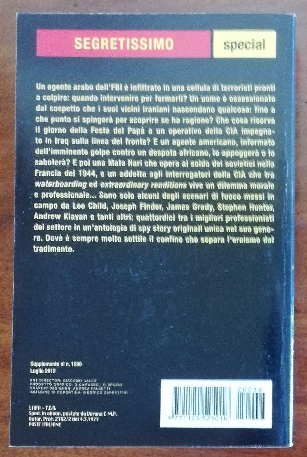 Sotto copertura - Otto Penzler - Segretissimo special n. 36 Ed. Mondadori 2012