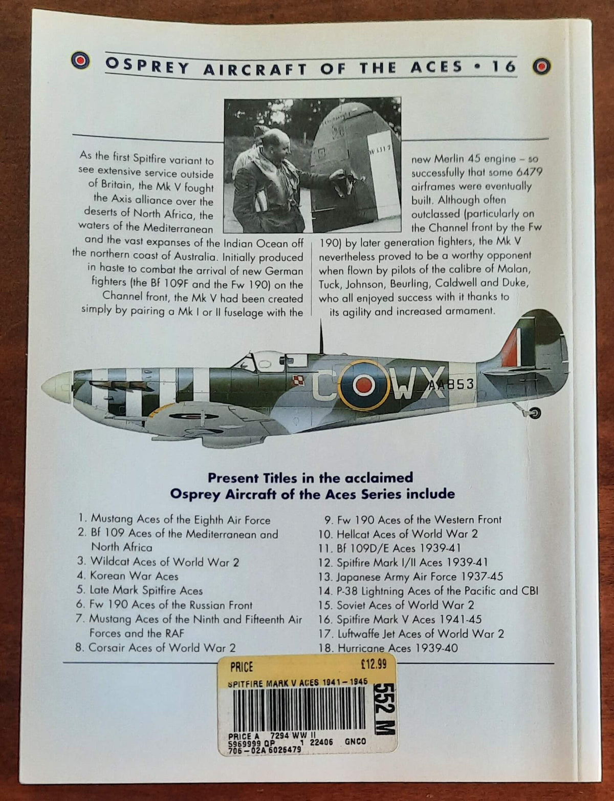 Spitfire Marc V Aces 1941-1945 - Osprey Publishing