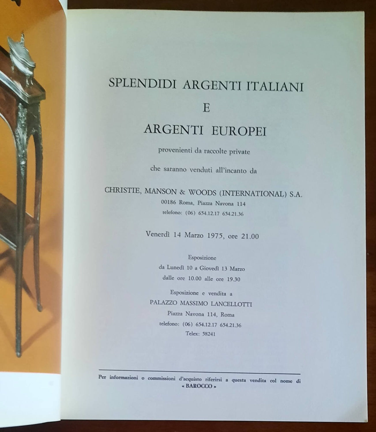 Splendidi argenti italiani e argenti europei - Casa Editrice Edam - Firenze