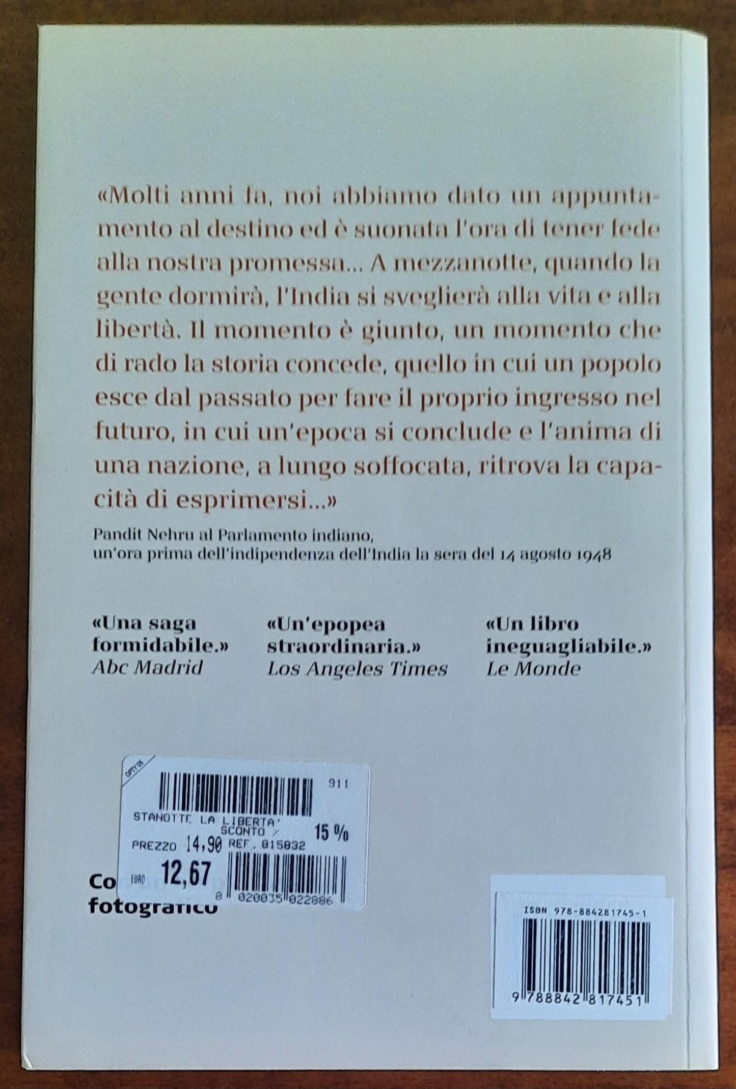 Stanotte la libertà - di Dominique Lapierre e Larry Collins - Il Saggiatore