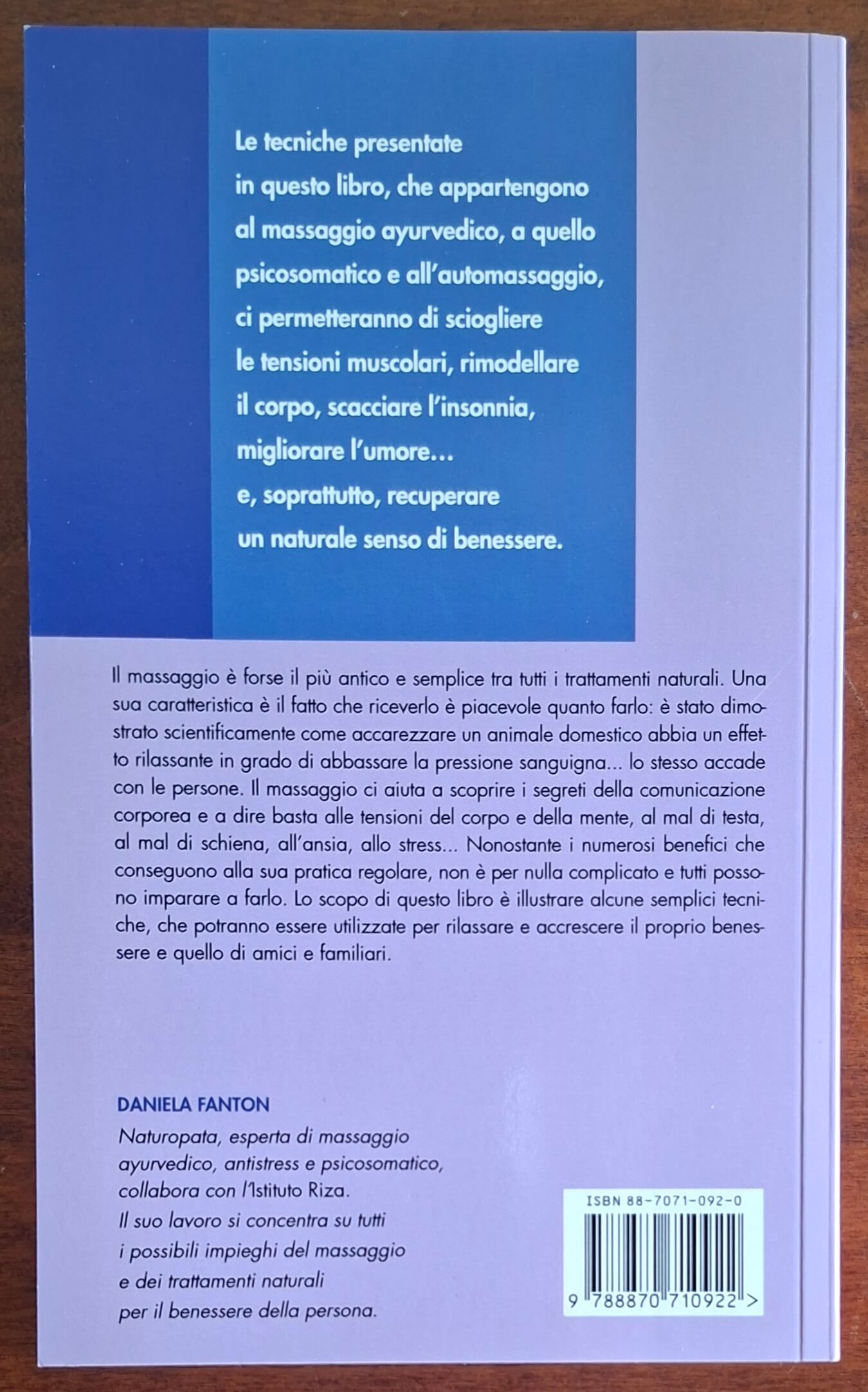 Star bene con il massaggio. Automassaggio, massaggio di coppia, riflessologia