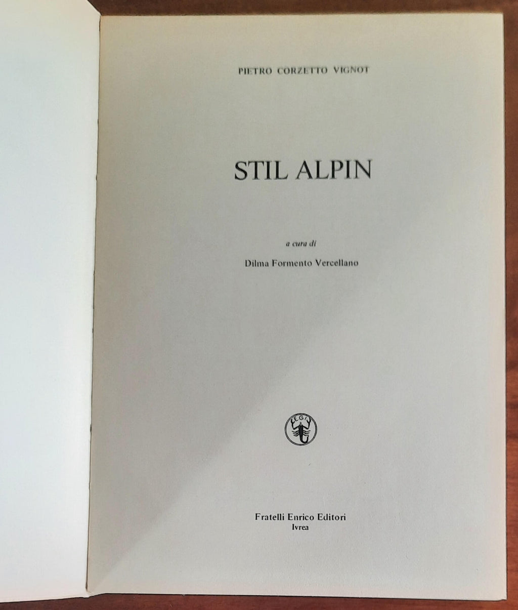 Stil Alpin - Fratelli Enrico Editori - Ivrea