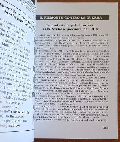 Storia Ribelle n. 41 - Il Piemonte contro la guerra