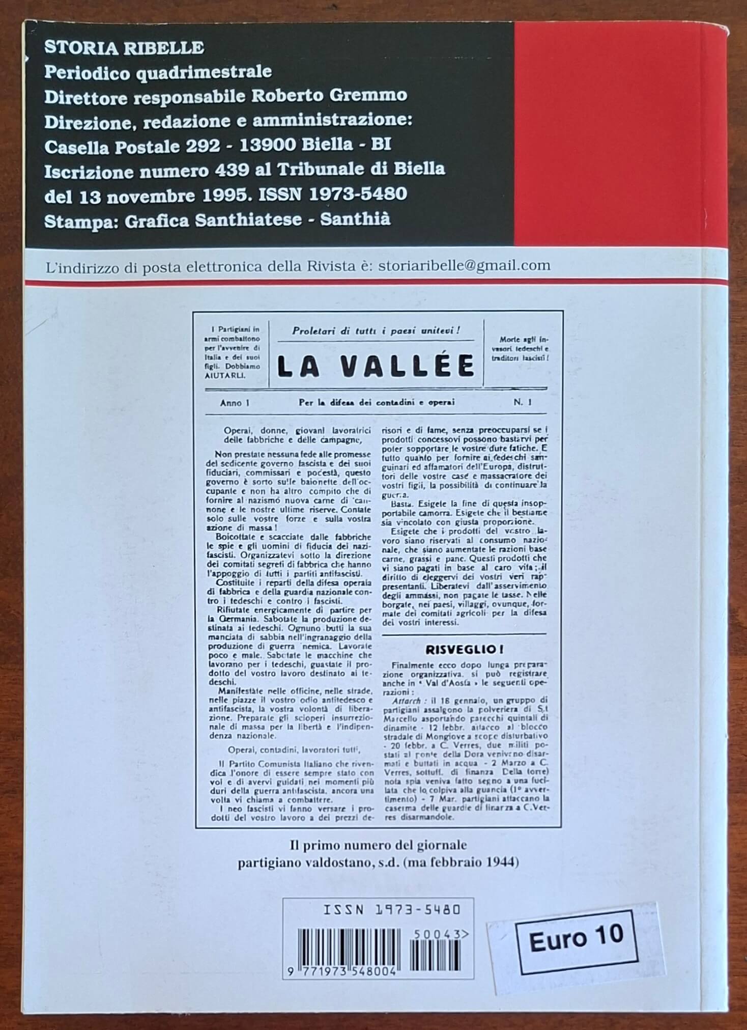 Storia Ribelle n. 43 - Partigiani e fascisti in Val d'Aosta e nel Canavese
