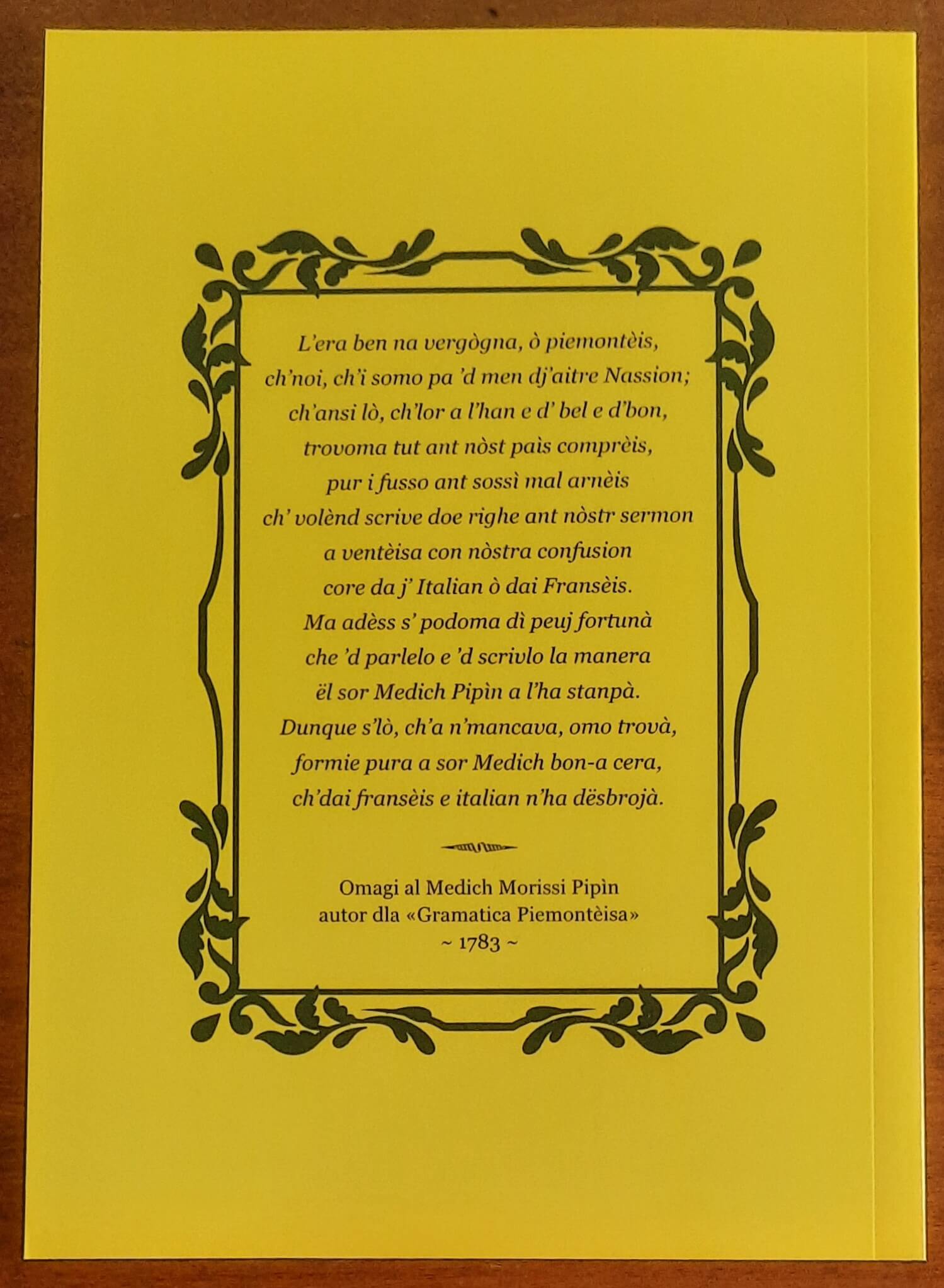 Storia ‘d Pietro Micca. Sonet piemonteis