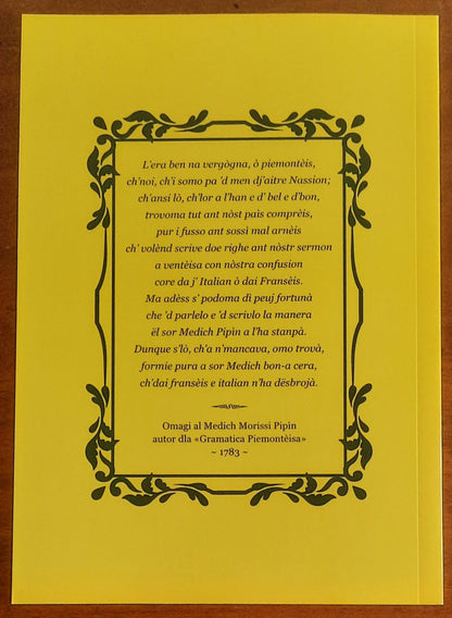 Storia ‘d Pietro Micca. Sonet piemonteis