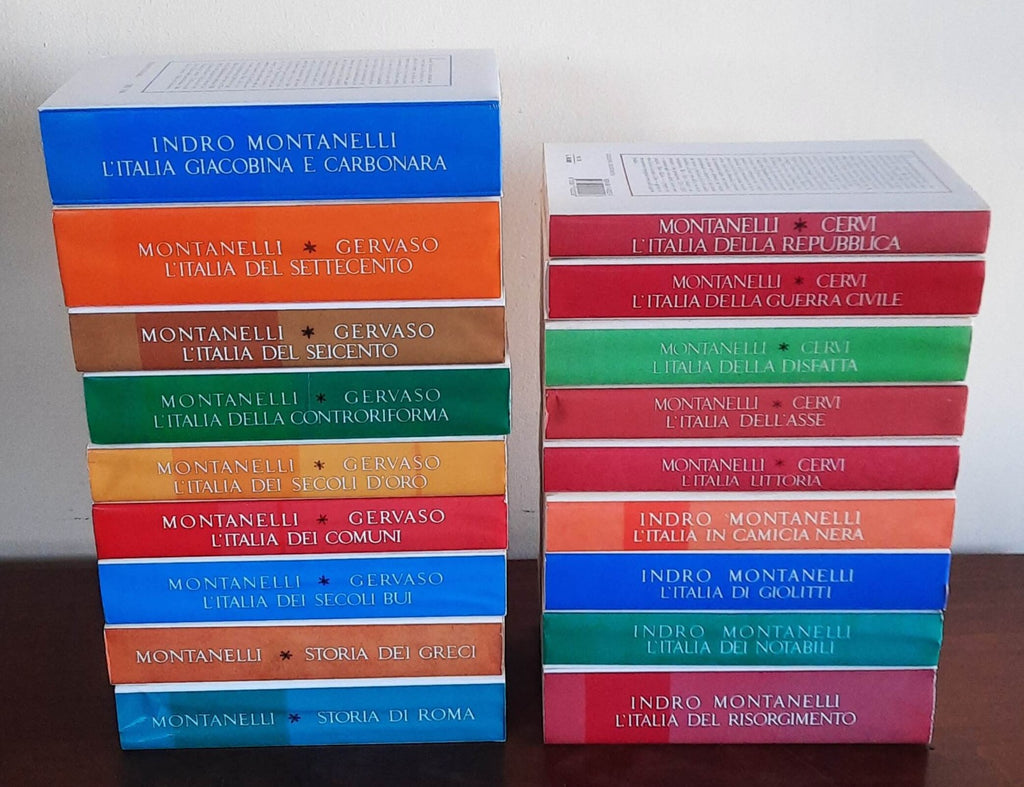 Storia d’Italia - 18 vol. - di Indro Montanelli - Rizzoli - Libreria Biellese