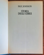 Storia degli Ebrei - di Paul Johnson - Ed. Club