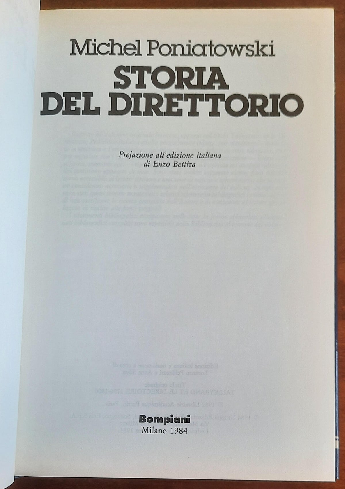 Storia del Direttorio da Talleyrand a Napoleone la fine della Rivoluzione Francese