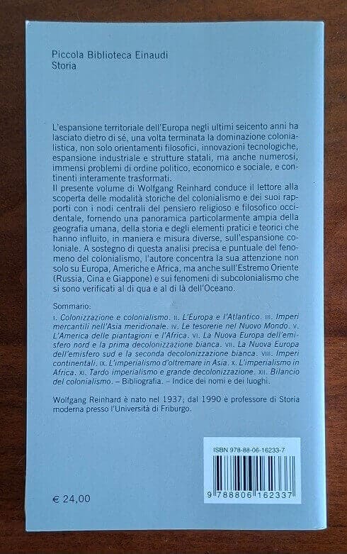 Storia del colonialismo - Wolfgang Reinhard - Einaudi