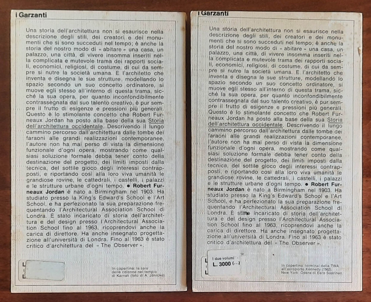Storia dell’architettura occidentale - 2 vol. - Garzanti