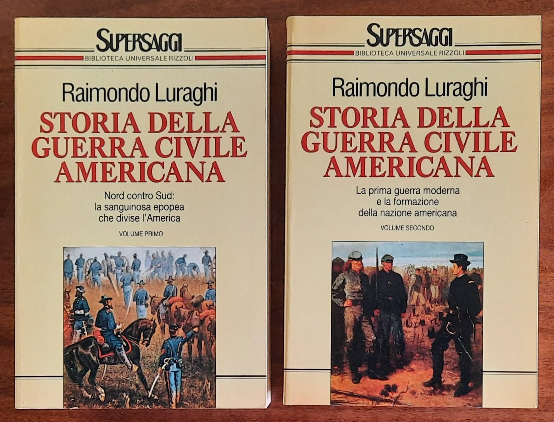 Storia della Guerra civile Americana - in 2 vol - di Raimondo Luraghi - B.U.R