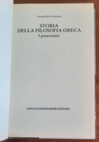 Storia della filosofia greca. I presocratici - Mondadori