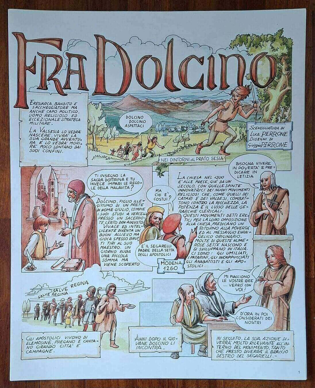 Storia di Fra Dolcino a fumetti - Luca Perrone - Valsesia Editrice