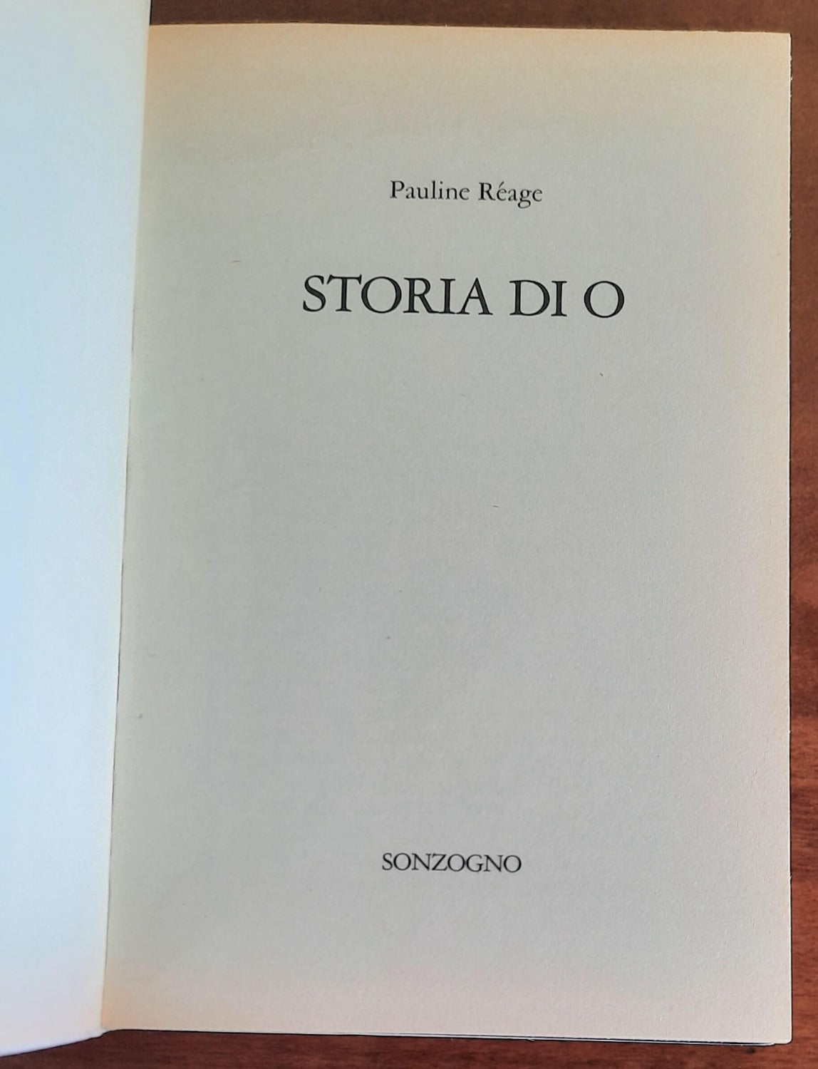 Storia di O - di Pauline Réage - Sonzogno