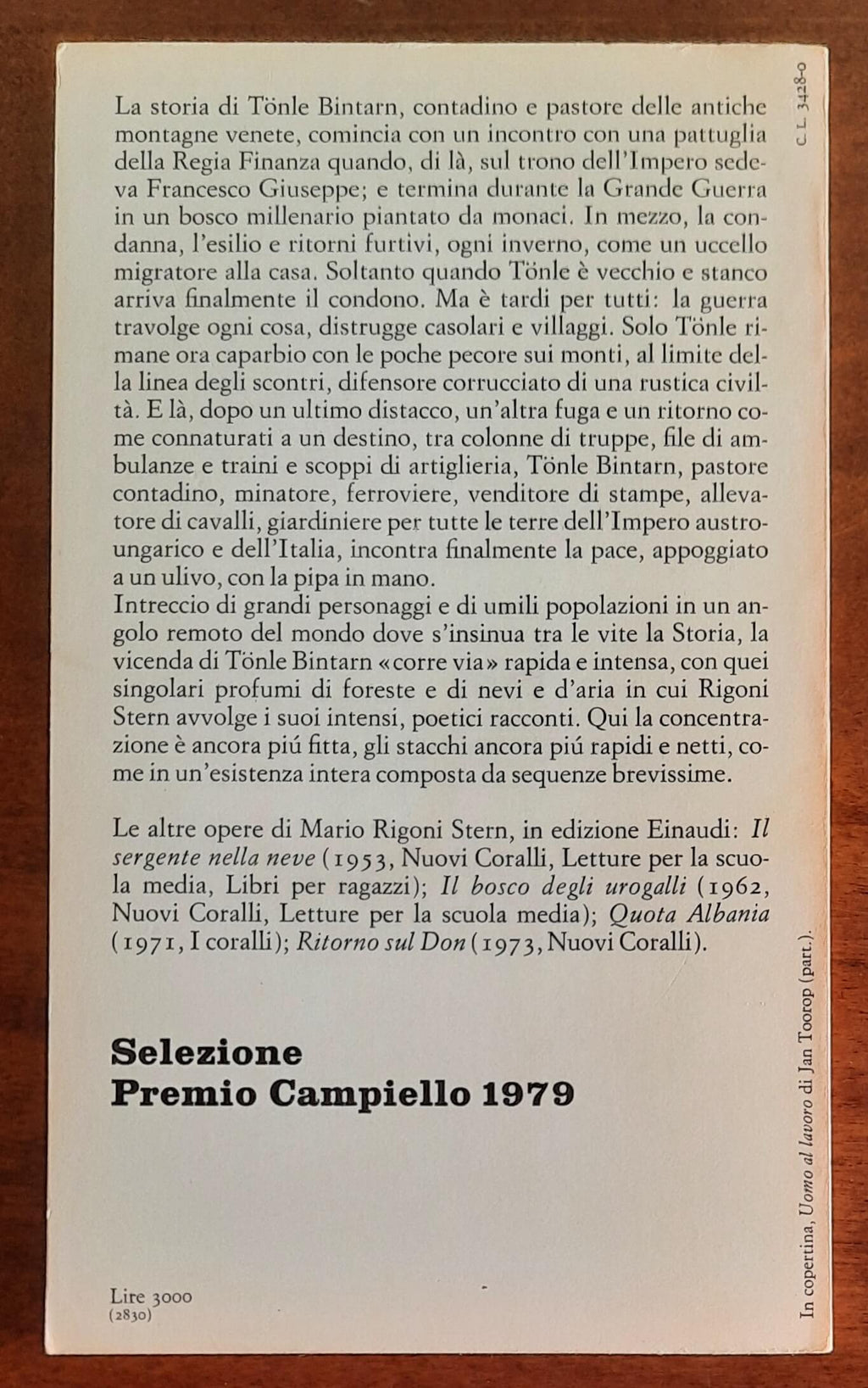 Storia di Tonle - di Mario Rigoni Stern