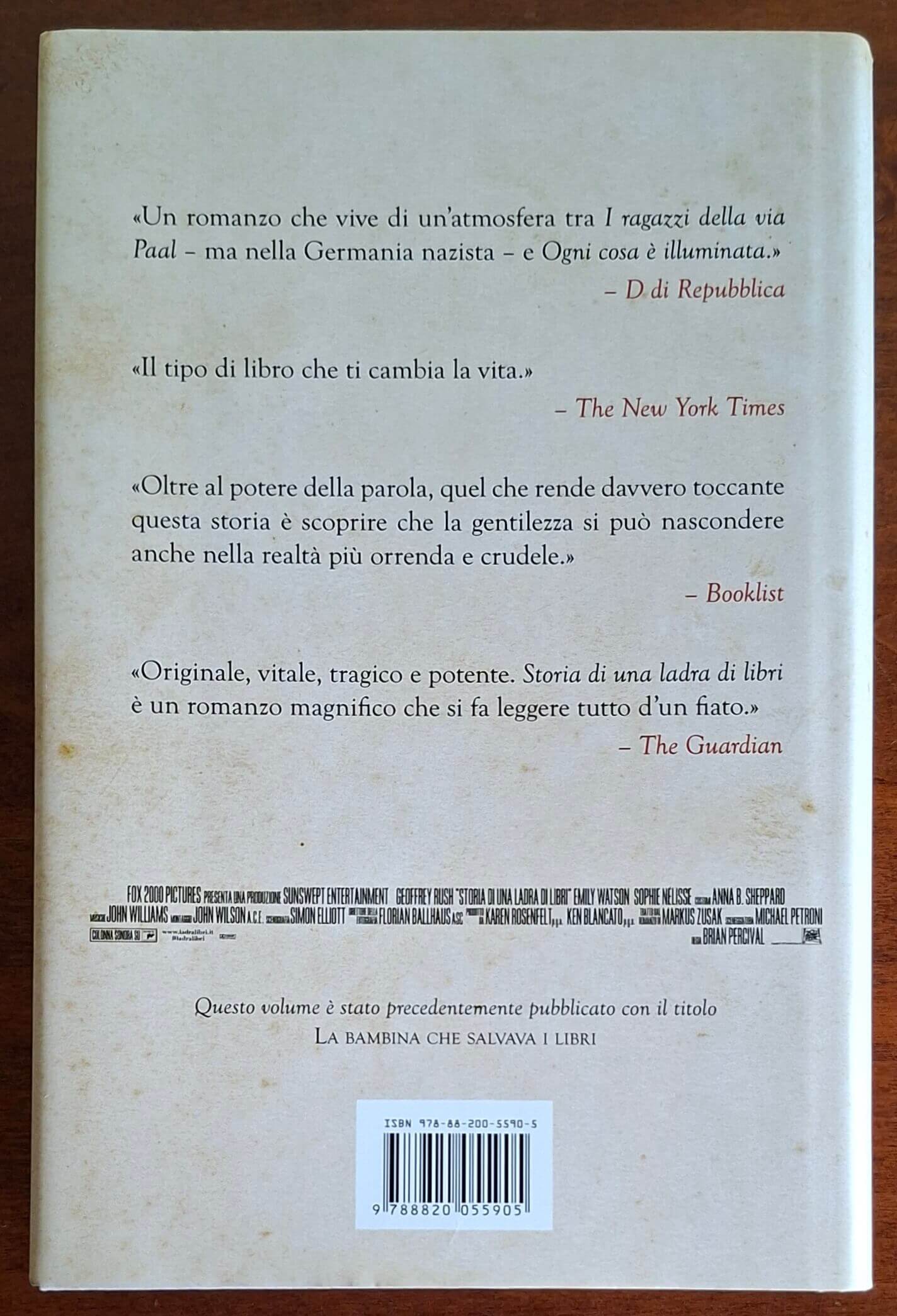 Storia di una ladra di libri - di Markus Zusak - Frassinelli