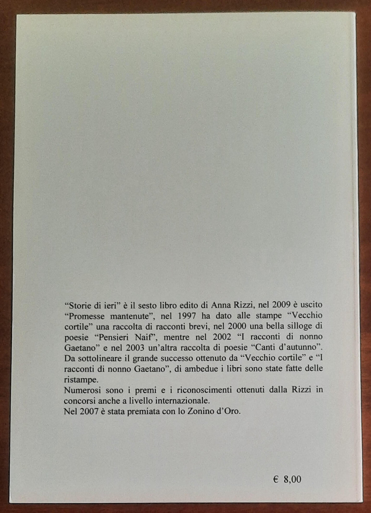Storie di ieri. Anna racconta - di Anna Rizzi