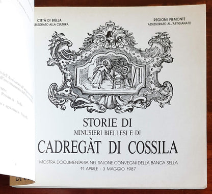 Storie di minusieri biellesi e di cadregàt di Cossila