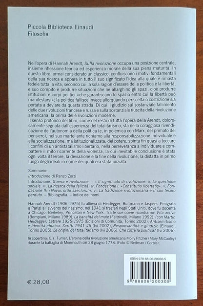 Sulla rivoluzione - Hannah Arendt - Einaudi