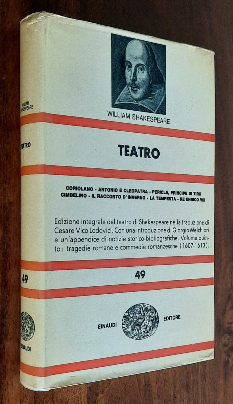 Teatro vol. 5 - di William Shakespeare - Libreria Biellese