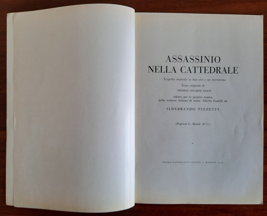 Teatro alla Scala - Stagione Lirica 1958 - 59