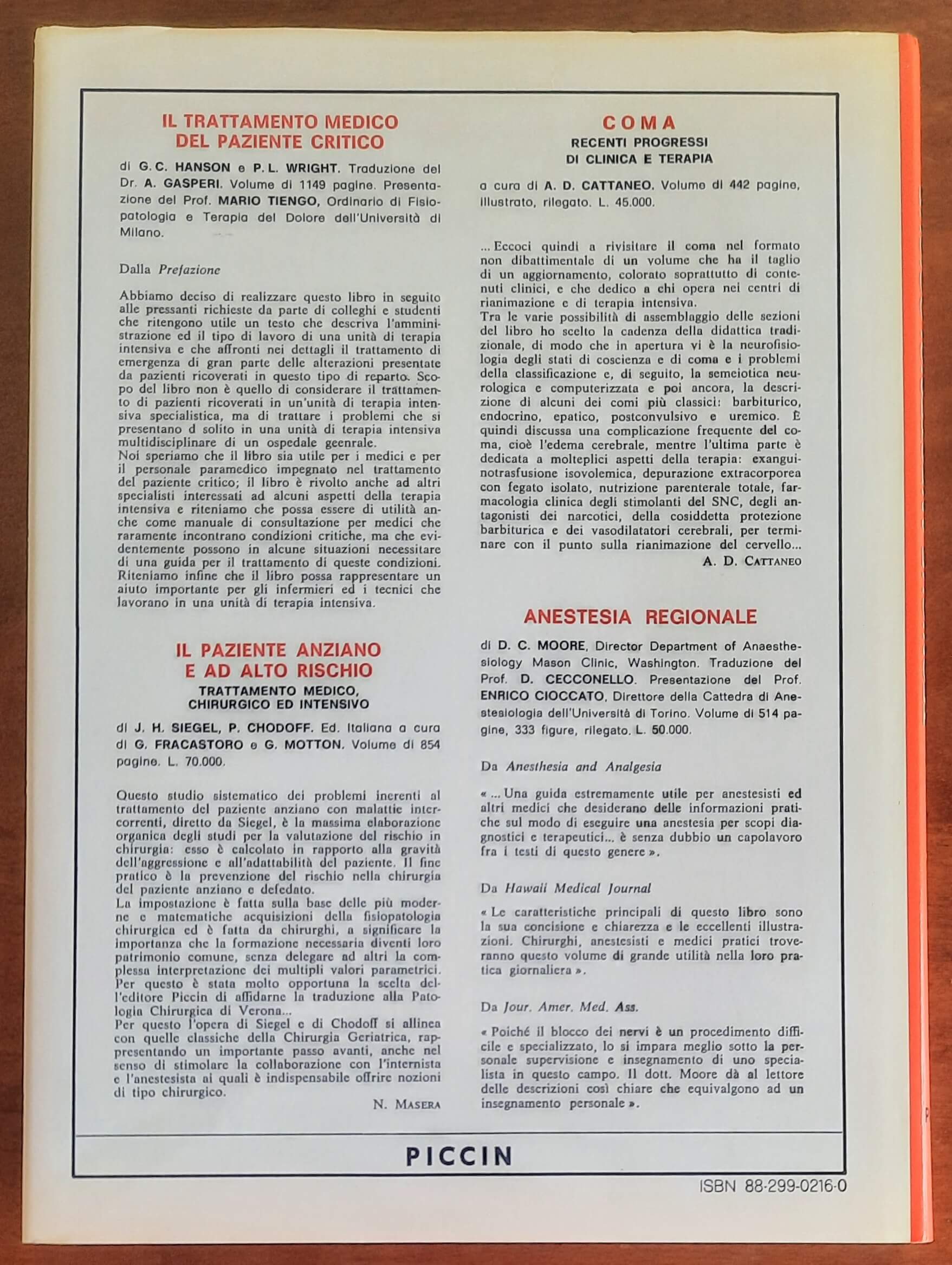 Tecniche anestesiologiche periferiche per gli arti - di Gualtiero Bellucci