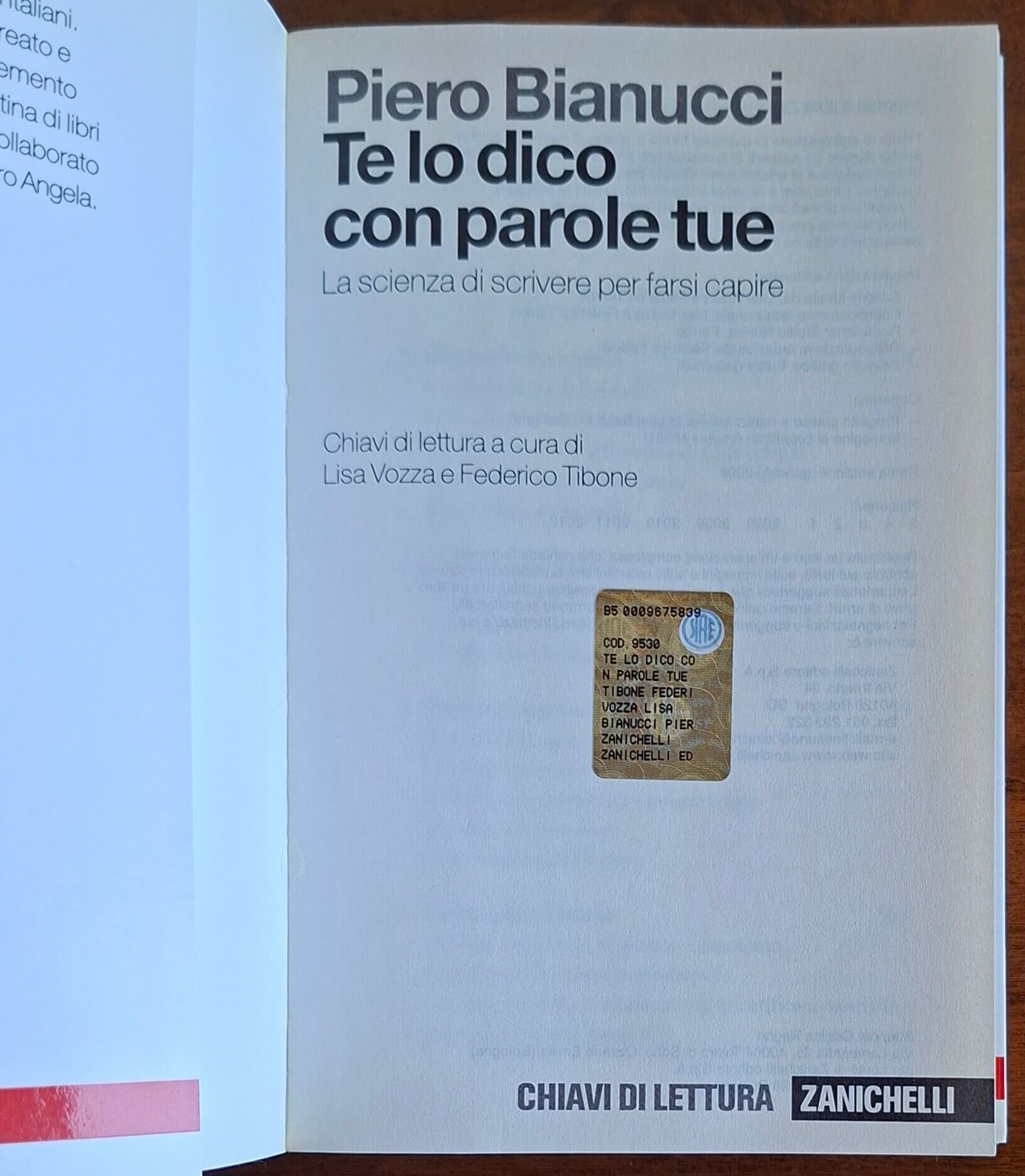 Te lo dico con parole tue. La scienza di scrivere per farsi capire