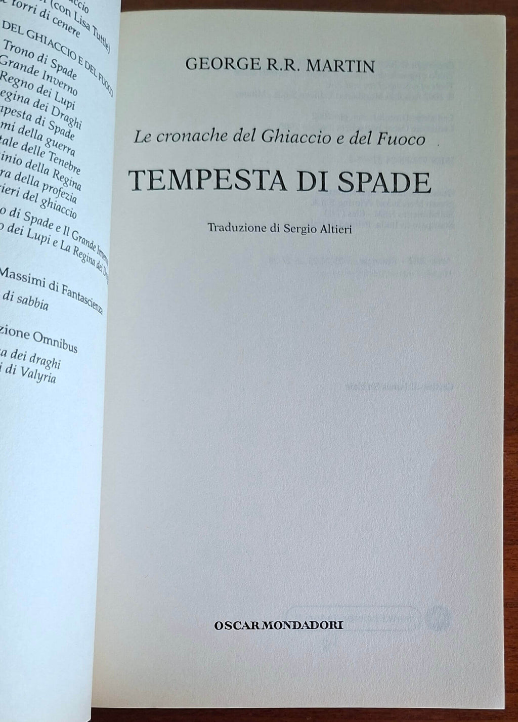 Tempesta di spade. Le Cronache del ghiaccio e del fuoco ( vol.5 )