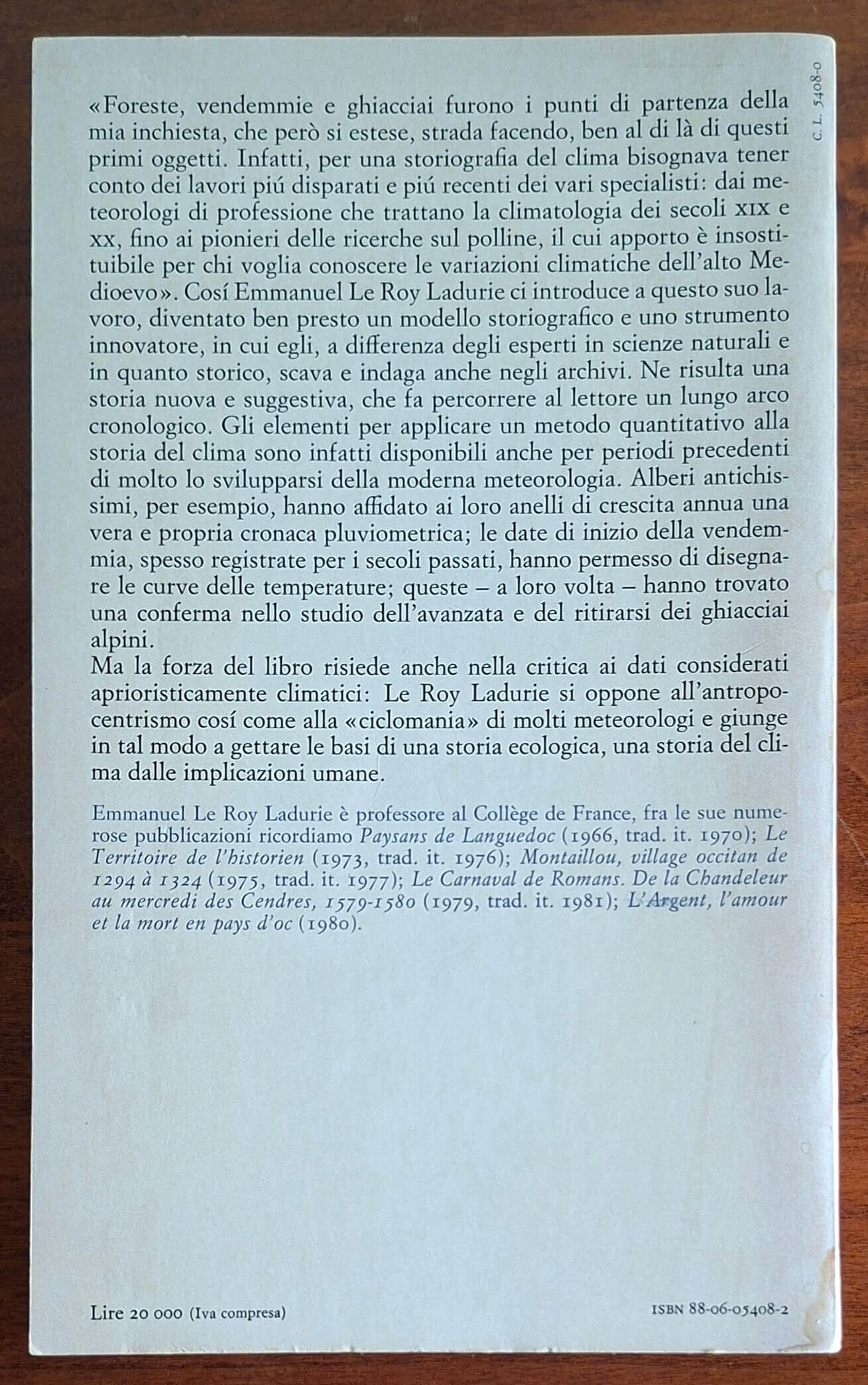 Tempo di festa, tempo di carestia. Storia del clima dall'anno mille