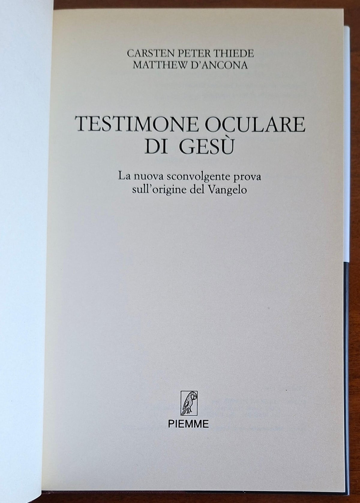 Testimone oculare di Gesù. La nuova sconvolgente prova sull'origine del Vangelo