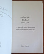 The End 1992-1994. La fine della prima Repubblica negli Archivi segreti americani