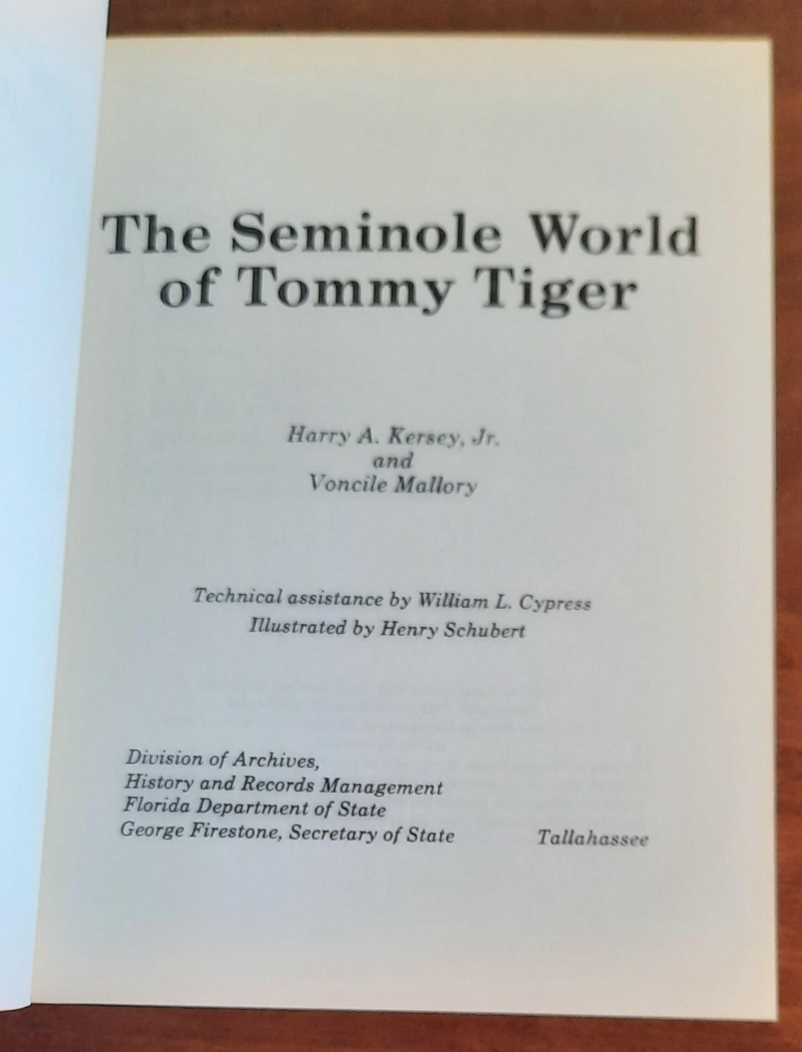 The Seminole World of Tommy Tiger