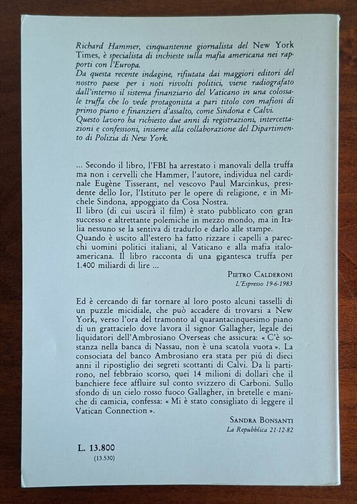 The Vatican connection. Mafia e Chiesa. Come il Vaticano ha comprato azioni false e rubate per un miliardo di dollari