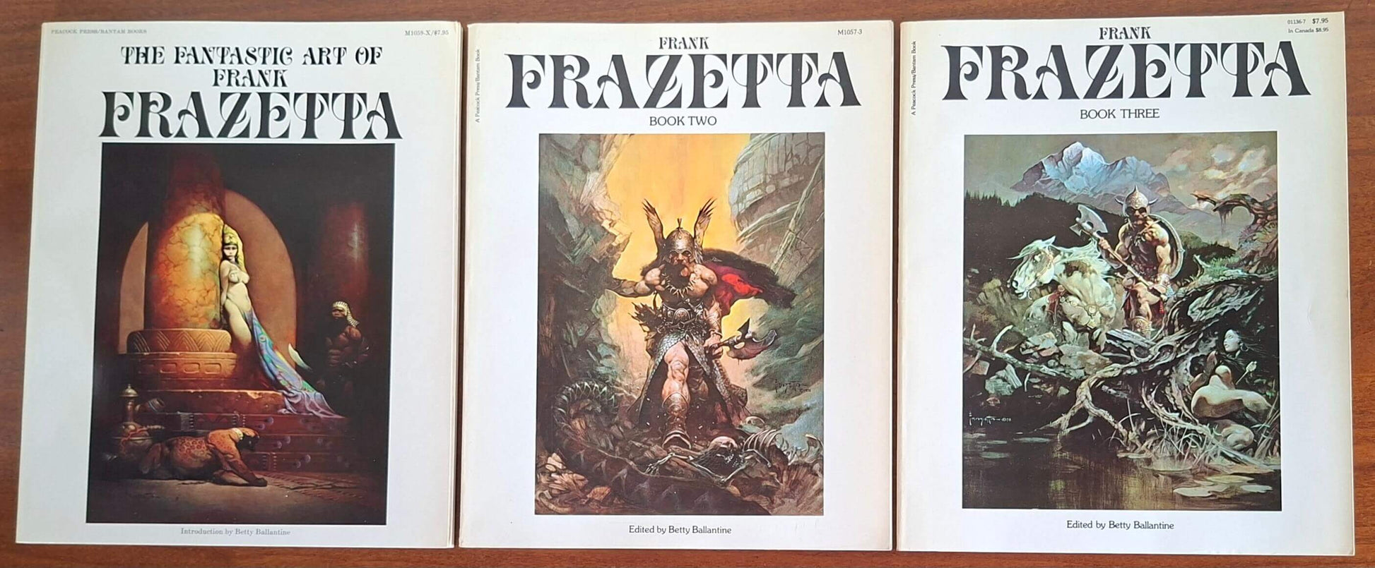 The fantastic art of Frank Frazetta - 3 vol. - Betty Ballantine