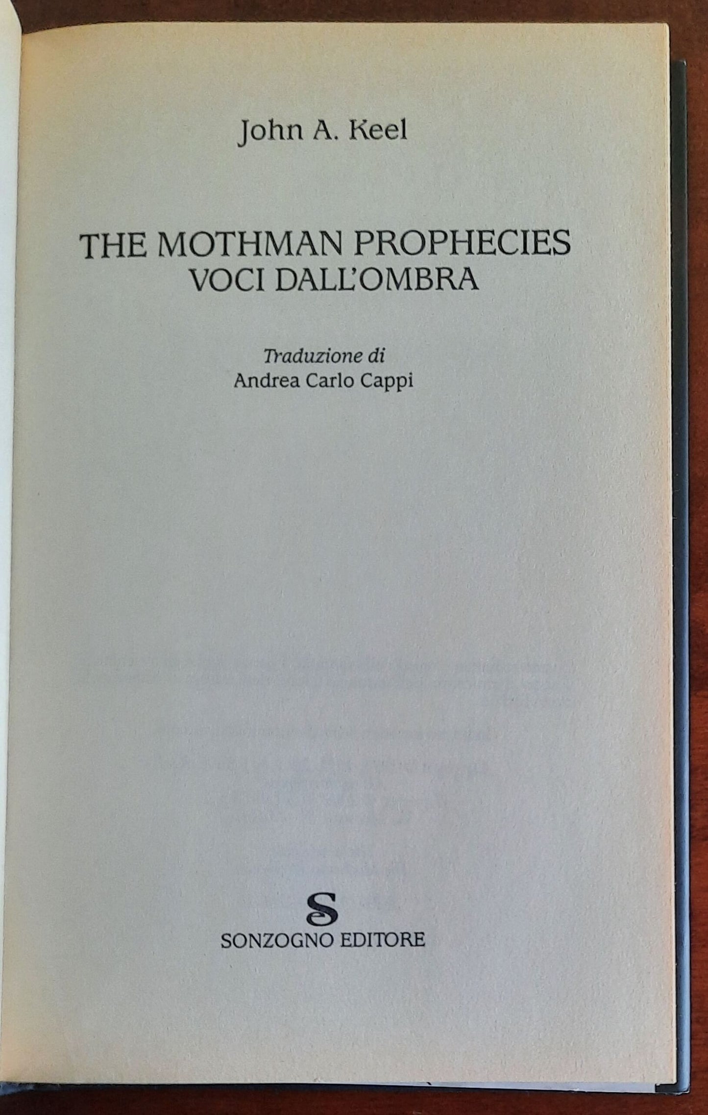 The mothman prophecies (voci dall’ombra). Una storia vera