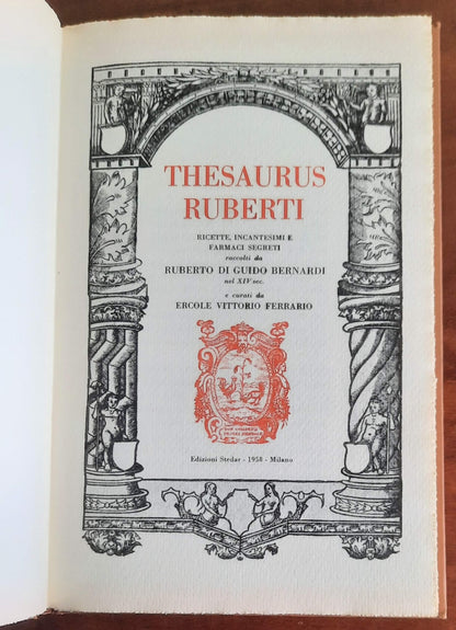 Thesaurus Ruberti. Ricette, incantesimi e farmaci segreti raccolti da Ruberto Di Guido Bernardi nel XIV sec