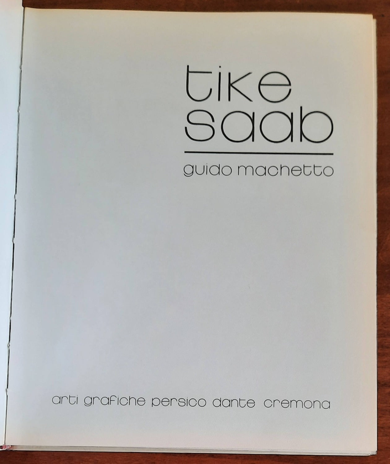 Tike Saab - di Guido Machetto - 1972