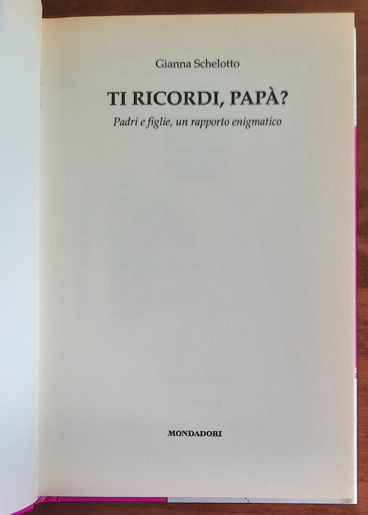 Ti ricordi, papà? Padri e figlie, un rapporto enigmatico