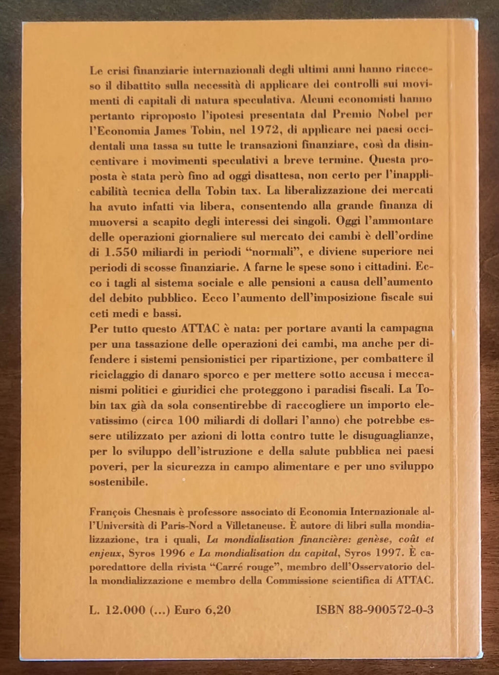 Tobin or not tobin Una tassa internazionale sul capitale - Edizioni Sankara