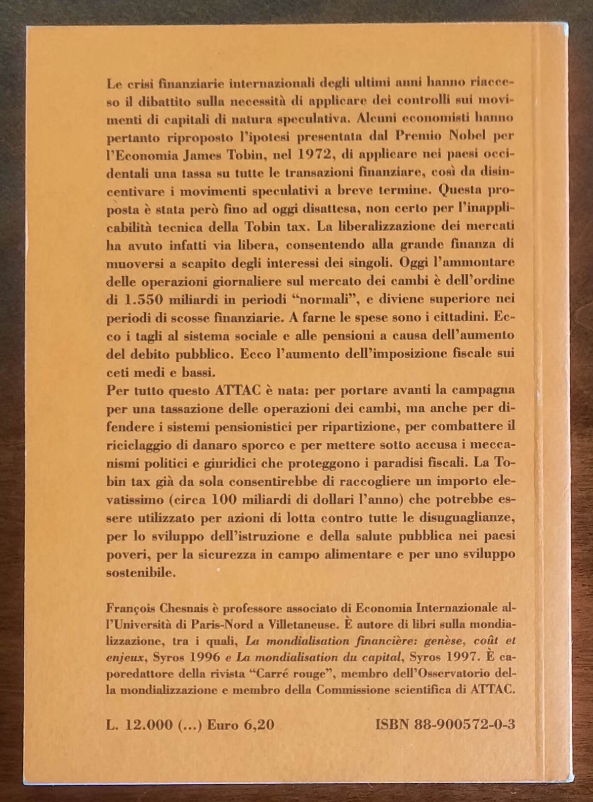 Tobin or not tobin Una tassa internazionale sul capitale - Edizioni Sankara