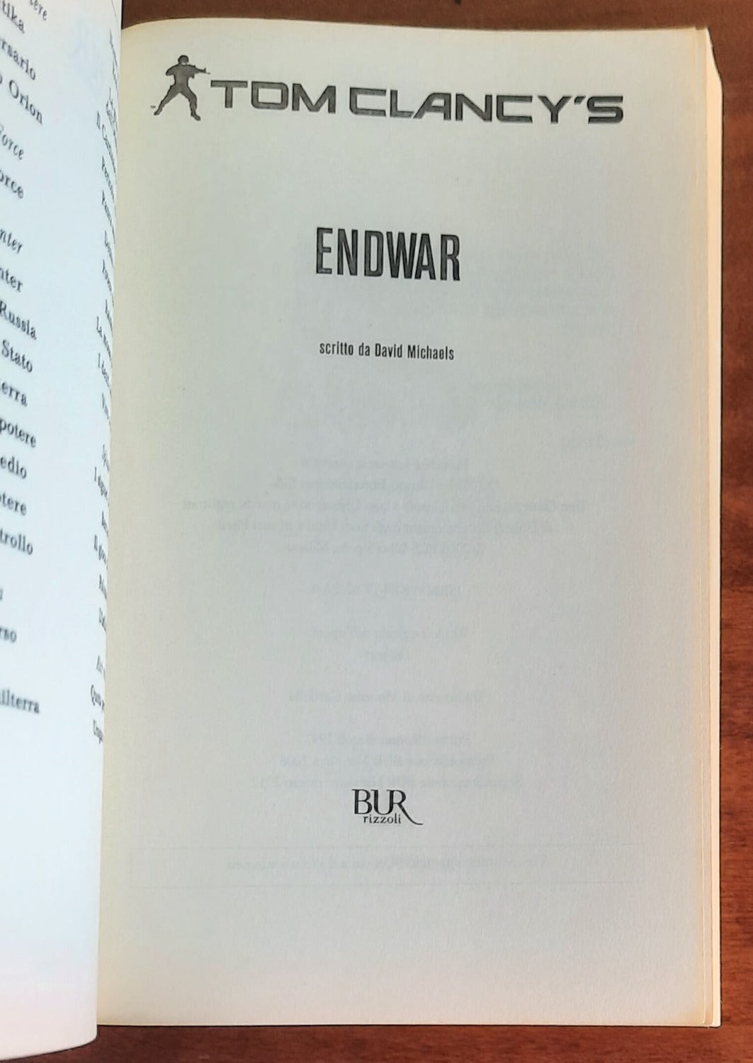 Tom Clancy’s Endwar - di David Michaels