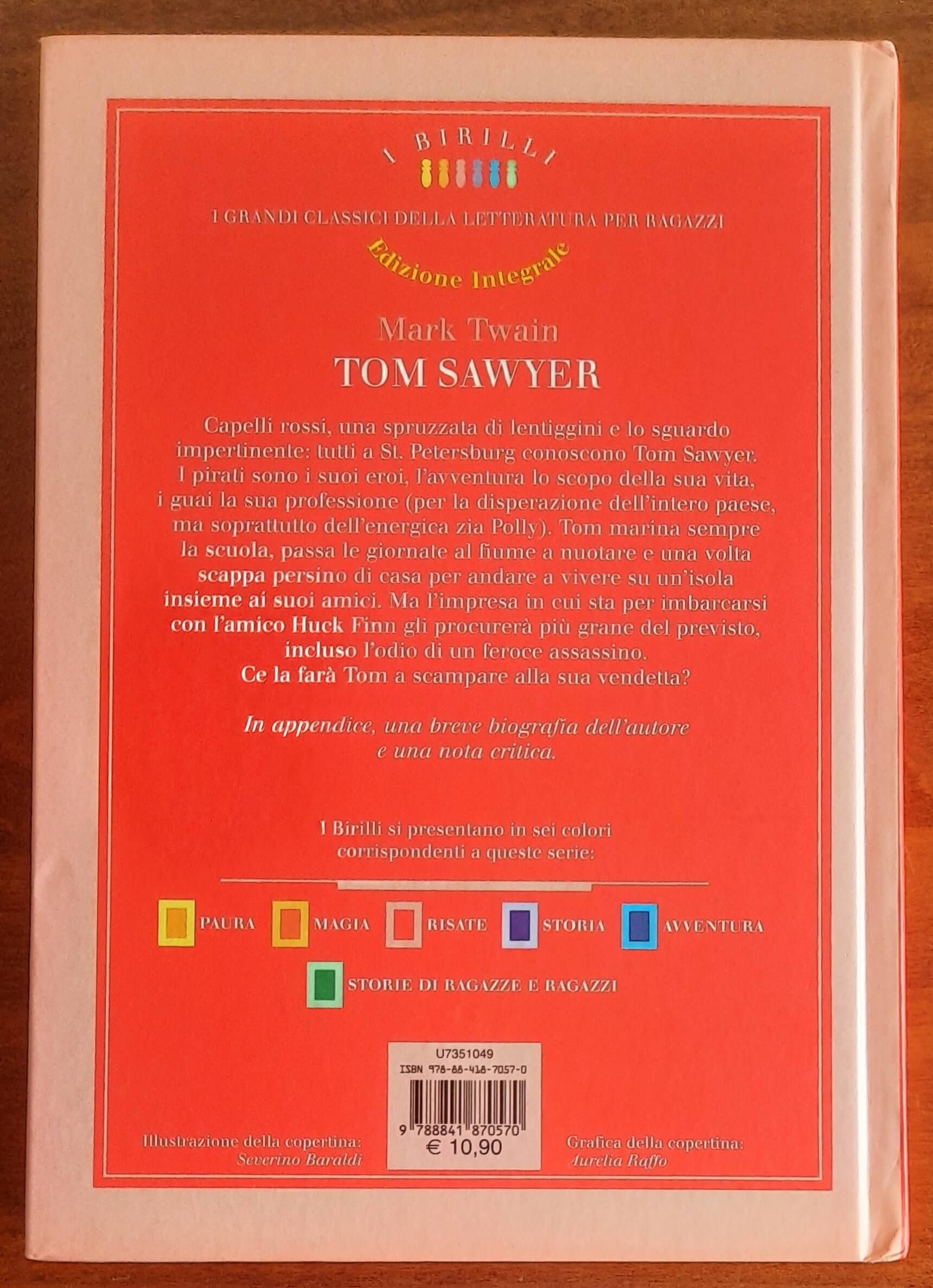 Tom Sawyer - Mark Twain - De Agostini (I birilli)