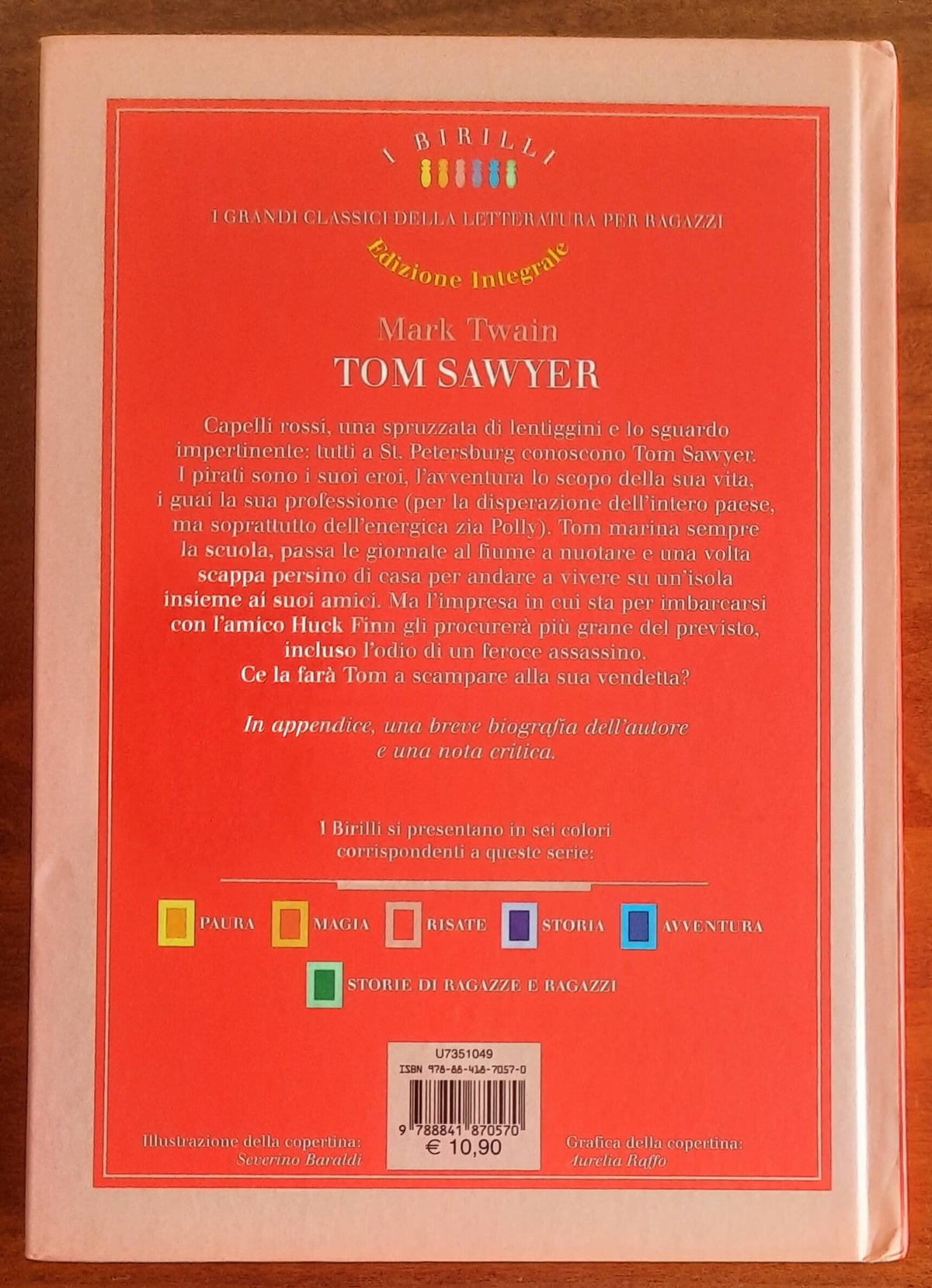 Tom Sawyer - Mark Twain - De Agostini (I birilli)